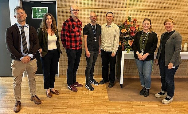 Gruppbild av våra 7 meriterade lärare och docenter